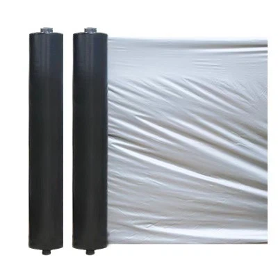 Sudraba melna mulčas plēve